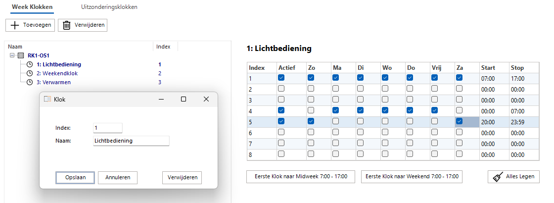 weekklokken pagina