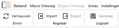 logicad export knop in de toolbar logicad export knop in de toolbar