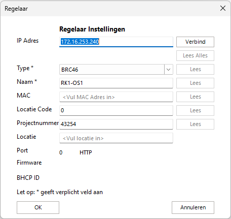 nieuwe regelaar dialoog nieuwe regelaar dialoog