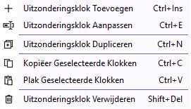popup uitzonderingsklokken planner popup uitzonderingsklokken planner
