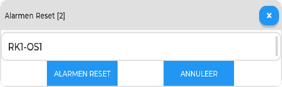 Reset Alarmen Reset Alarmen