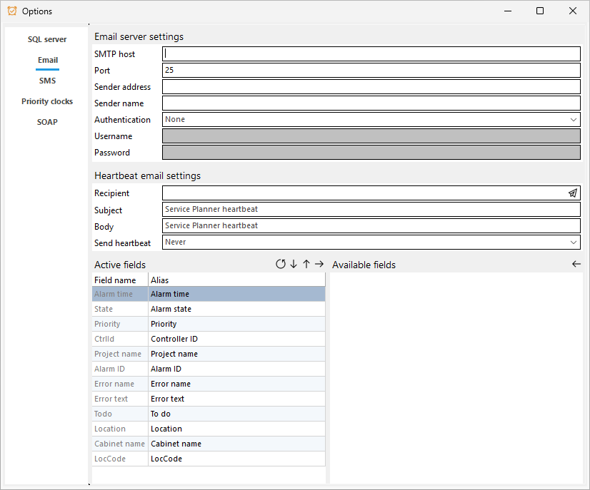 email server settings email server settings