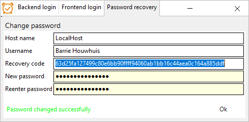 change password change password